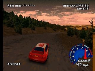 V-Rally Edition 99 (USA) In game screenshot